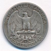 Amerikai Egyesült Államok 1958D 25c Ag T:2 patina
USA 1958D 25 Cents Ag C:XF patina
Krause KM#164