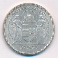 1930. 5P Ag "Horthy jobbra" T:1- több apró ü.
Adamo P8