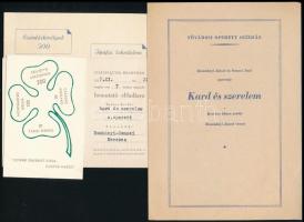 Gáspár Margit (1905-1994) újságíró, színházigazgató anyagaiból az Operettszínházhoz tartozó plakátok...