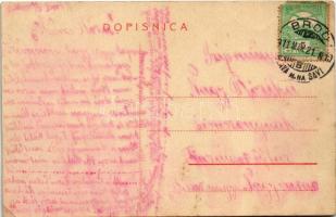 1911 Bród, Nagyrév, Slavonski Brod, Brod na Savi; templom. W.L. (?) 14. / church (EK)