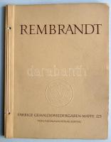 Rembrandt mappa színes képekkel német nyelvű leírásokkal, Lipcsében kiadva