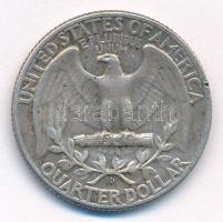 Amerikai Egyesült Államok 1964D 25c Ag T:2- patina, karc, ph
USA 1964D 25 Cents Ag C:VF patina, scr...