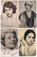 Magyar színészek, 16 db régi képeslap, sok Angelo fotó