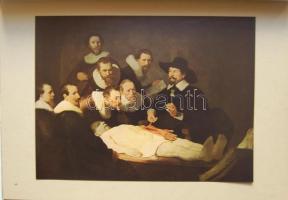 Rembrandt mappa színes képekkel német nyelvű leírásokkal, Lipcsében kiadva