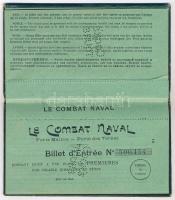 1900 Párizs világkiállítás attrakciói perforált jegyeket tartalmazó jegyfüzet, aranyozott egészbőr k...