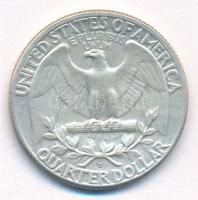 Amerikai Egyesült Államok 1964D 25c Ag T:2,2- patina, kis karc
USA 1964D 25 Cents Ag C:XF,VF patina...