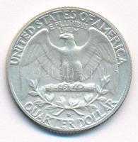 Amerikai Egyesült Államok 1964D 25c Ag T:2 patina
USA 1964D 25 Cents Ag C:XF patina
Krause KM#164