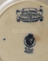 7 db süteményes tányér, fajansz, Brown-Westhead, Moore & Co. (BWM) Nagy Britannia, Cauldon Place...