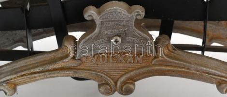 cca 1930 tányéros Vulkán márkájú karos mérleg + hiányos sújkészlet / Vintage scales 32 cm