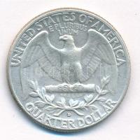 Amerikai Egyesült Államok 1964D 25c Ag T:2 patina
USA 1964D 25 Cents Ag C:XF patina
Krause KM#164