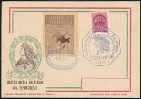 1941 Nemzetközi Sporthét a Balatonon, Siófokfürdő, Mátyás király emlékversenyek levélzáróval