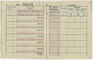 1946. "Angol-Magyar Bank Részvénytársaság" betétkönyve, bejegyzéssel