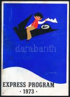 1972-1973 Express Ifjúsági és Diák Utazási Iroda 2 db programfüzete, kissé foltos borítóval