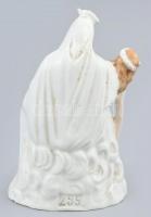 Jelzés nélkül: Kegyszobor. Kézzel festett, kopásokkal. 17 cm