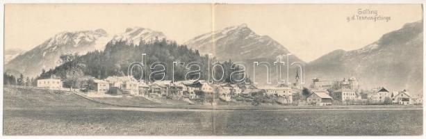 1906 Golling an der Salzach, g. d. Tennengebirge / folding panoramacard (EK)
