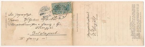 1906 Golling an der Salzach, g. d. Tennengebirge / folding panoramacard (EK)