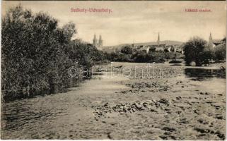 1908 Székelyudvarhely, Odorheiu Secuiesc; Küküllő részlet. Dragomán cég kiadása / Tarnava River