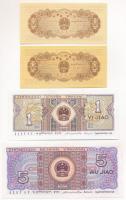 Kína 1953. 1f (2x) + 1980. 1j + 5j T:I,I-
China 1953. 1 Fen (2x) + 1980. 1 Jiao + 5 Jiao C:UNC,AU