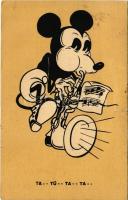1931 Ta--Tü--Ta--Ta... / Mickey egér szaxofonon játszik / Mickey Mouse playing on a saxophone. Disney (szakadás / tear)