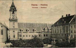 1911 Pozsony, Pressburg, Bratislava; Városháza / Stadthaus / town hall (EK)