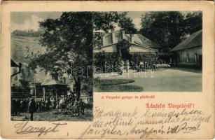 Várgede, Hodejov; Gyógy- és gőzfürdő, kút, vonat a háttérben / spa, steam bath, well, spring source, train in the background (EK)