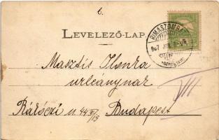 1907 Rimaszombat, Rimavská Sobota; Blaha Lujza szülőháza. Rábely Miklós kiadása / birthplace of famo...
