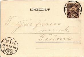 1901 Nagykanizsa, Csengeri utca, Fantl testvérek, Goldstein J., Kilik Béla, Neu és Klein üzlete. Fis...