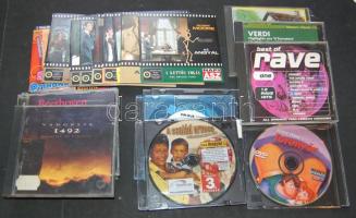 21db eredeti DVD és CD, benne: 1492 - A Paradicsom meghódítása, Az Angyal, Pornó és még sok más