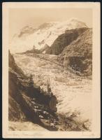 cca 1900 Svájc, Zermatt közelében a Matterhorn lábánál, 3 db fotó, 18×13 cm