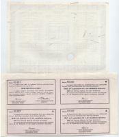 6xklf vegyes részvény és sorsjegy, benne Budapest 1886. "Egyházi Műemlék Alap" sorsjegyköl...