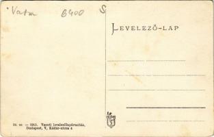 Körmend, Deák Ferenc utca, Balaton szálloda, üzletek. Vasúti levelezőlapárusítás 24. sz. 1915. (EK)