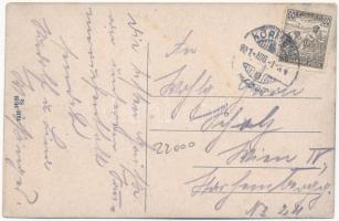 1921 Körmend, Széchenyi utca, Izraelita templom, zsinagóga, Takarékpénztár (EK)