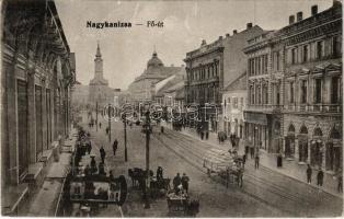 1915 Nagykanizsa, Fő út, Miltényi Sándor, Weisz üzlete. Erdős Lajos kiadása (EK)