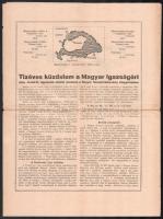 1930 Magyar Nemzeti Szövetség irredenta szervezet 3 db ismertető nyomtatvány az egyesület működéséről, a kiadott, nyomtatványok jegyzékéről.