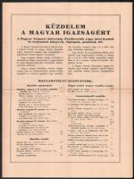 1930 Magyar Nemzeti Szövetség irredenta szervezet 3 db ismertető nyomtatvány az egyesület működésérő...