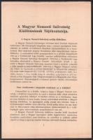 1930 Magyar Nemzeti Szövetség irredenta szervezet 3 db ismertető nyomtatvány az egyesület működésérő...