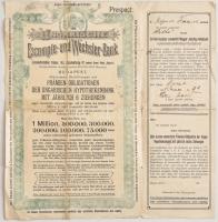 Budapest 1908. "A Magyar Leszámitoló és Pénzváltóbank megrendeléseket elfogad évi 6 húzásos Mag...