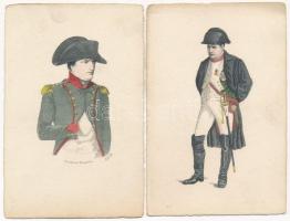 10 db RÉGI motívum képeslap: Napóleon / 10 pre-1945 motive postcards: Napoleon Bonaparte