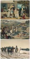 10 db RÉGI motívum képeslap: Napóleon / 10 pre-1945 motive postcards: Napoleon Bonaparte