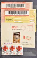 Parafilatélia tétel, benne coupon-réponse, ragjegyek, illeték bélyegek, vöröskereszt, vadászjegy, be...