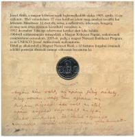 2005. 1Ft-100Ft (7xklf) forgalmi sor szettben + 2005. 10Ft "József Attila", blső borító ra...