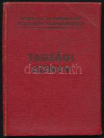 1949 Nyomda- és Papíripari Dolgozók Szakszervezete tagsági könyv, bélyegekkel