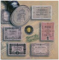 2002. 1-100Ft (7xklf) + 100Ft "Kossuth" forgalmi sor szettben, belső tok ragasztása kissé ...