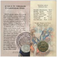 1998. 50f-200Ft (10xklf) forgalmi sor dísztokban + 1998. 100Ft alpakka "1848-1849. Szabadsághar...