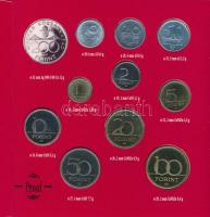 1994. 10f-200Ft (11xklf) forgalmi sor dísztokban, közte 1994. 200Ft Ag "Deák", "Magya...