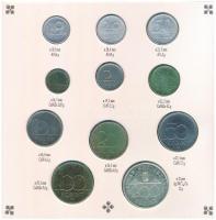 1993. 10f-200Ft (11xklf) forgalmi sor dísztokban, benne 1993. 200Ft Ag "MNB", "Magyar...