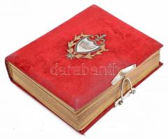 cca 1870-1910 Német/erdélyi származású, pesti zsidó kereskedőcsalád és rokonságuk családi fotóalbuma...