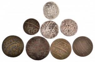 8db-os vegyes ázsiai érmetétel közte Kelet-Indiai Társaság 1803. 5C Cu T:2-3 8pcs mixed Asian coin lot, within East Indian Company 1803. 5 Cash Cu C:XF-F