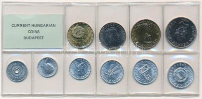 1987. 2f-20Ft (10xklf) érmés forgalmi sor fóliatokban T:1 Adamo FO20