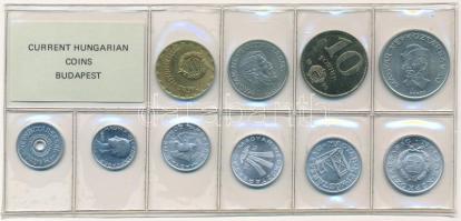 1985. 2f-20Ft (10xklf) érmés forgalmi sor fóliatokban T:1 patina Adamo FO18